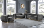 Picture of VELVET SOFA, LOVESEAT AND CHAIR