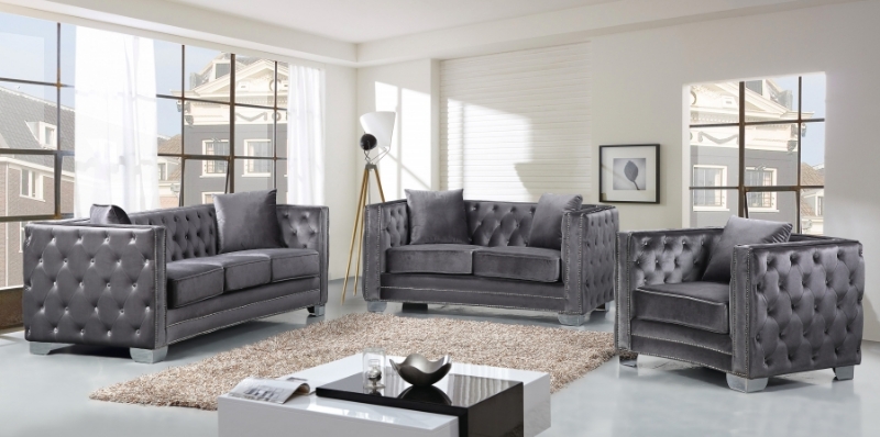 Picture of VELVET SOFA, LOVESEAT AND CHAIR