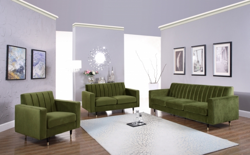 Picture of VELVET SOFA, LOVESEAT AND CHAIR