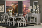 Picture of 7pcs, 9pcs Or 11pcs Silver finish Dining room set