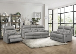 Picture of Gray genuine leather sofa 