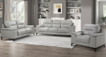 Picture of Genuine Leather Light Grey Sofa