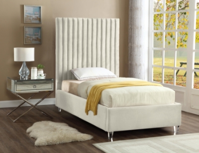 Show details for Velvet Fabric Acrylic Legs Velvet Beds Picture of Velvet Fabric Acrylic Legs Velvet Beds