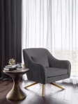 Picture of Velvet Swivel Accent Chair