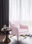 Picture of Velvet Swivel Accent Chair