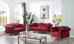 Picture of VELVET SOFA, LOVESEAT AND CHAIR