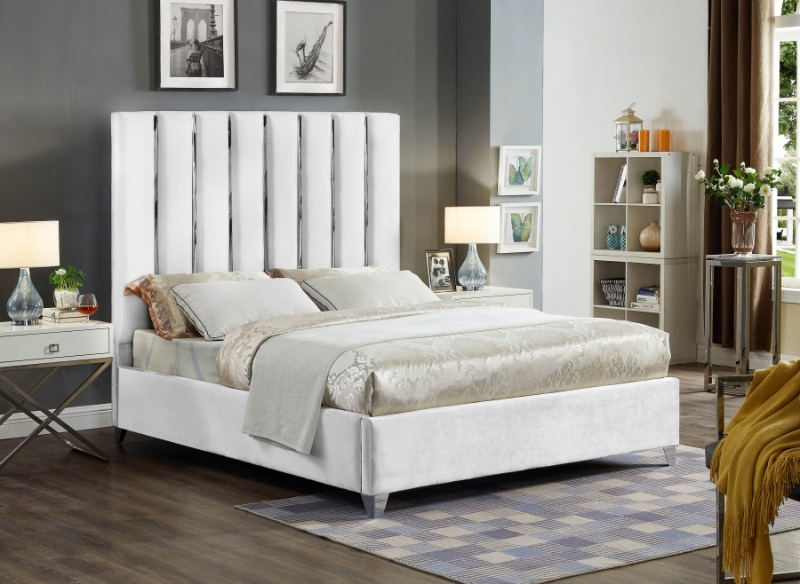 Picture of 54" Velvet Engineered Wood Metal Velvet Beds