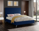 Picture of 54" Gold and Chrome Legs Included with each bed Velvet Bed