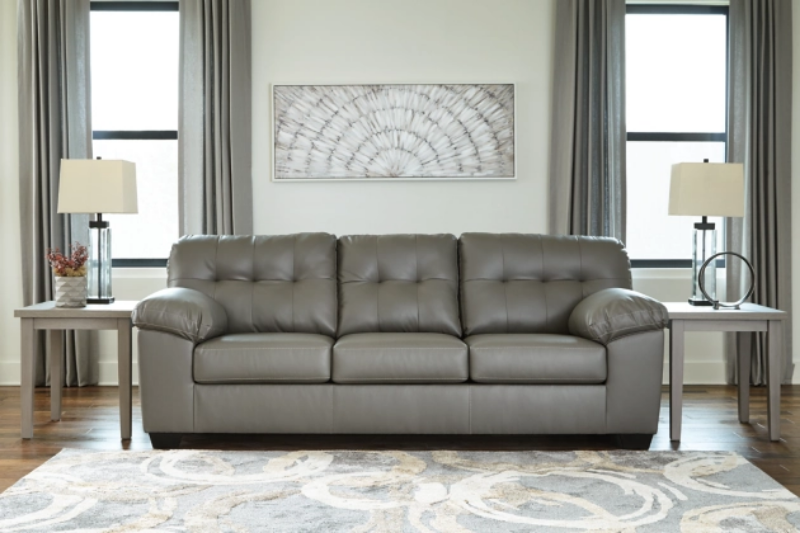 Picture of Faux Leather stationary sofa