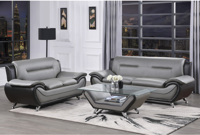 Picture of Bonded Leather stationary sofas