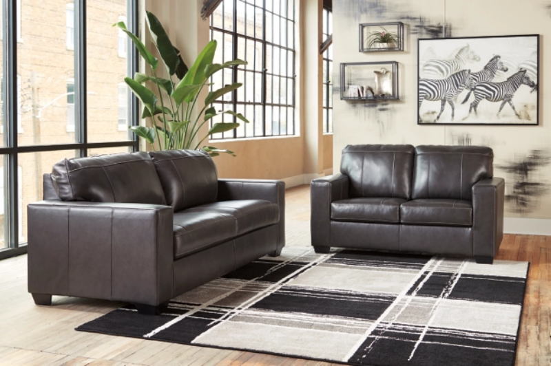 Picture of Genuine leather stationary sofas