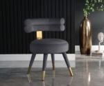 Picture of Velvet Upholstered Dining Chair