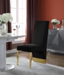 Picture of Luxurious Velvet Rich Gold Metal Legs Velvet Dining Chair