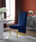 Picture of Luxurious Velvet Rich Gold Metal Legs Velvet Dining Chair