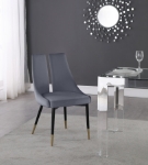 Picture of 22" Soft Velvet Unique Dining Chair