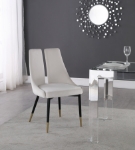 Picture of 22" Soft Velvet Unique Dining Chair