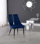 Picture of 22" Soft Velvet Unique Dining Chair