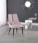 Picture of 22" Soft Velvet Unique Dining Chair