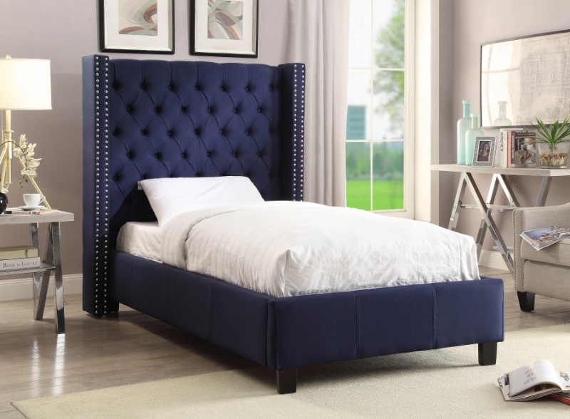 Picture of Textured Fabric Velvet Beds