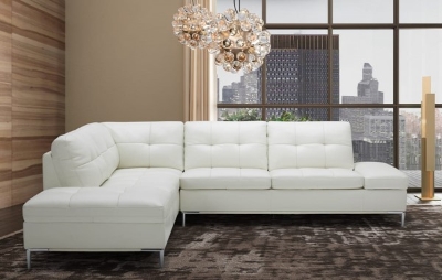 Show details for Genuine leather sectional  Picture of Genuine leather sectional