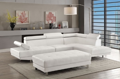 Show details for Faux Leather Sectional Picture of Faux Leather Sectional