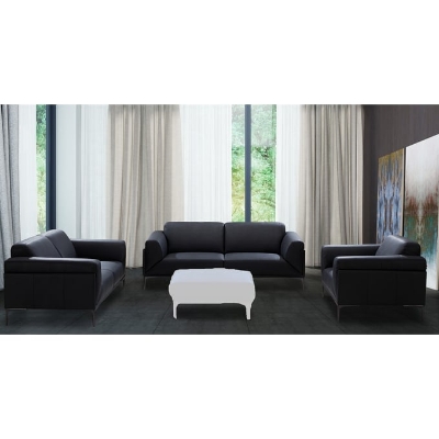 Show details for Genuine Leather Sofa, Loveseat and Chair Picture of Genuine Leather Sofa, Loveseat and Chair