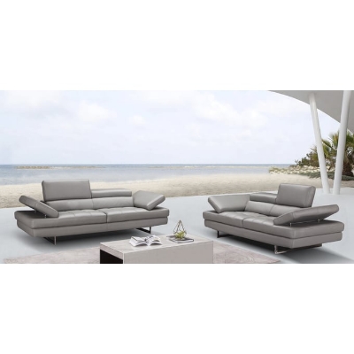 Show details for Genuine Leather Sofa and Loveseat Picture of Genuine Leather Sofa and Loveseat