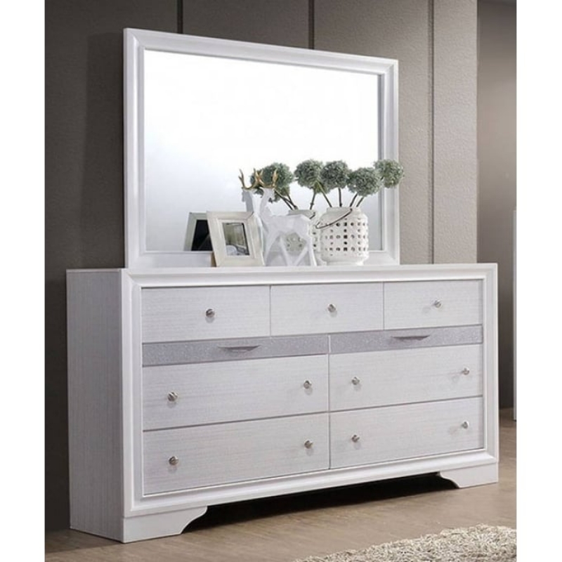Picture of Solid Wood Dresser And Mirror