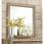 Picture of Faux Wood veneer Dresser And Mirror
