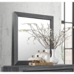 Picture of Faux Wood veneer Dresser And Mirror