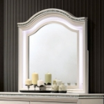Picture of White Solid Wood Dresser And Mirror
