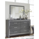Picture of Gray 6 Dresser And Mirror
