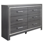 Picture of Gray 6 Dresser And Mirror