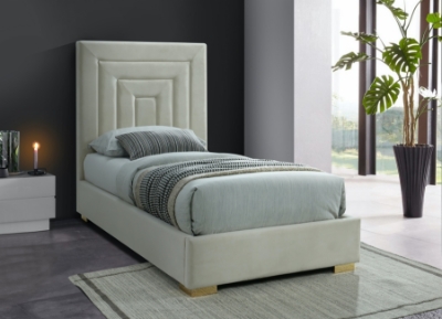Show details for 39" Velvet Engineered Wood Metal Foam Velvet Bed Picture of 39" Velvet Engineered Wood Metal Foam Velvet Bed