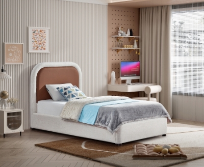 Show details for Fabric Contemporary Design Velvet Bed Picture of Fabric Contemporary Design Velvet Bed