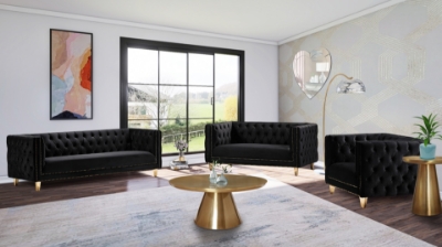 Show details for VELVET SOFA, LOVESEAT AND CHAIR Picture of VELVET SOFA, LOVESEAT AND CHAIR