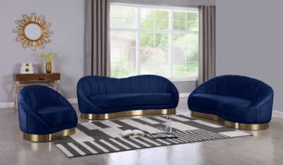Show details for VELVET SOFA, CHAISE AND CHAIR Picture of VELVET SOFA, CHAISE AND CHAIR
