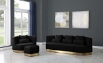Picture of VELVET SOFA, OTTOMAN AND CHAIR