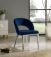 Picture of Chrome Iron Legs Contemporary Design Velvet Dining Chair