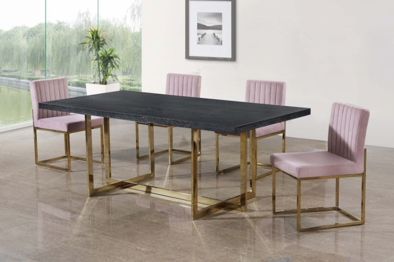 Picture of 78" Inch MDF Wood Veneer Dining Table