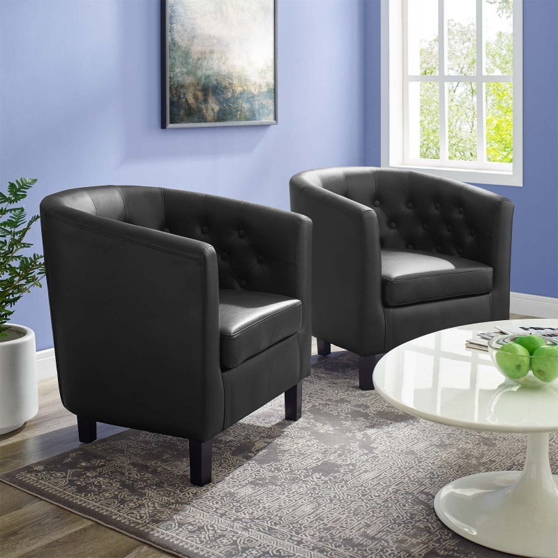 Picture of Vinyl Armchair Set of 2