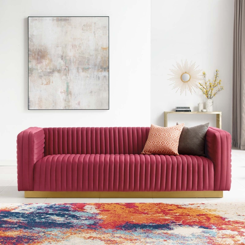 Picture of Velvet Sofa