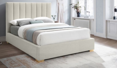 Show details for 54" Rich Textured Gold and Chrome Legs Bed Picture of 54" Rich Textured Gold and Chrome Legs Bed