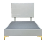 Picture of Upholstered bed with Miami Headboard
