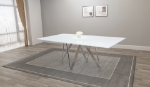 Picture of 72" inch White glass Dining Table