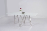 Picture of 72" inch White glass Dining Table