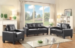 Picture of Faux Leather Sofa, Loveseat and Chair