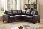 Picture of Leather Sectional and Ottoman