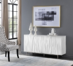 Picture of White Four Door Media Credenza