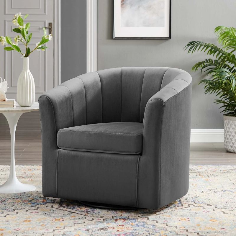 Picture of Velvet Swivel Chair